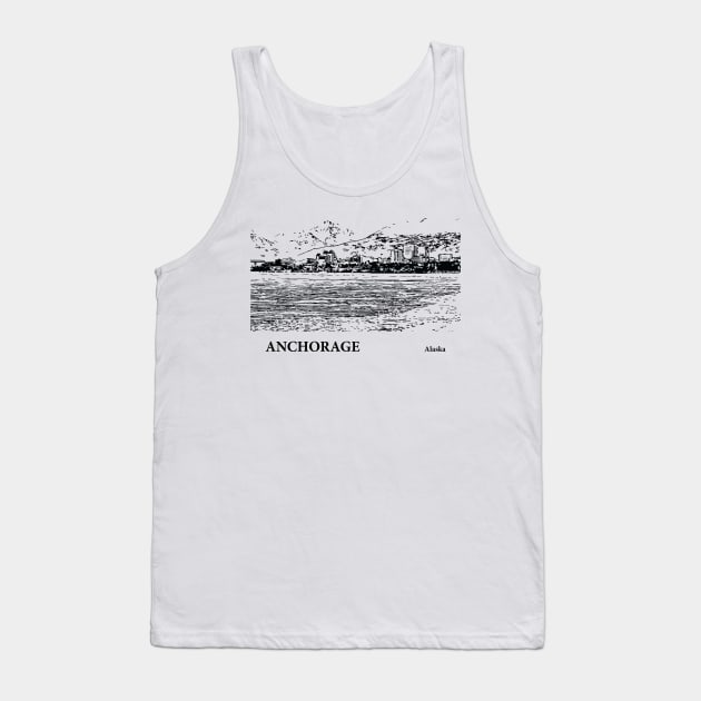 Anchorage - Alaska Tank Top by Lakeric